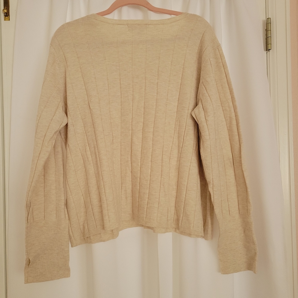 Rachel Parcell Easy Ribbed Crew Neck Sweater - Picture 4 of 4